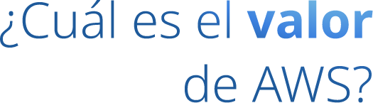 ¿Cuál es el valor de AWS?